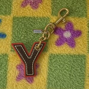 Coach Y2K Vintage Initial Y Keychain